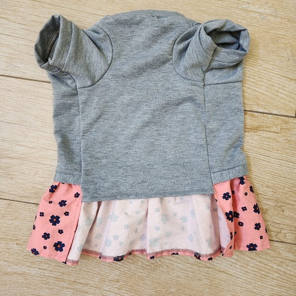 Top Paw Gray/Peach/Blue Floral Dress for Dogs  Size Medium 💥 - Picture 4 of 7
